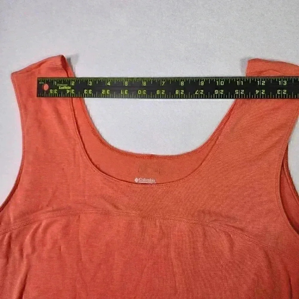 Columbia Womens Lightweight‎ Tank XL Peach Front Lined Workout Yoga Sports - Picture 8 of 14